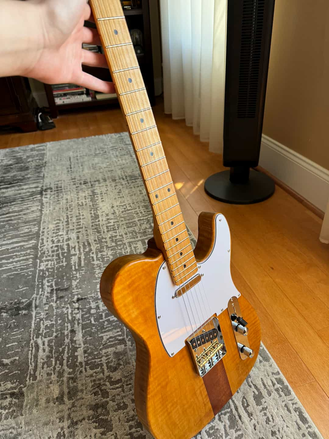 full shot of guitar