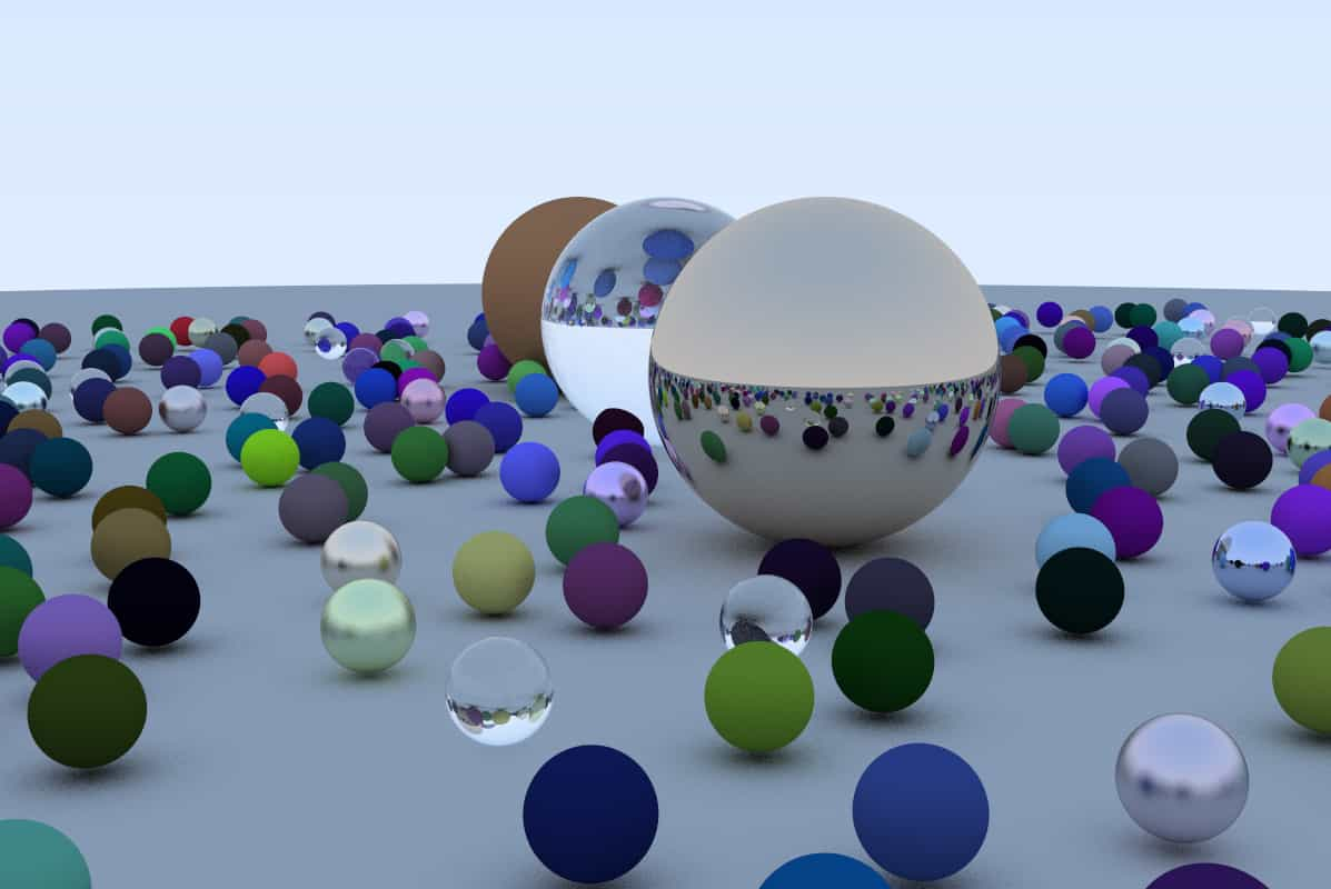 Raytraced Spheres Image